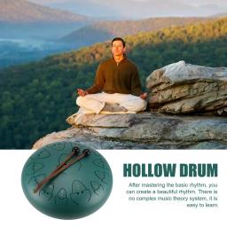 Rain Drum for Outside Steel Tongue, Chakra Tank Drum, Marretas acolchoadas de percussão, 13 notas, 12 em - Image 2