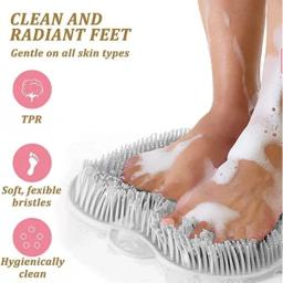 Almofada de massagem de banho de silicone com ventosas, Chuveiro Pé, Back Scrubber, Escova de almofada, Esfoliante Wash Mat - Image 5