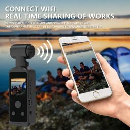 4K Ultra HD Câmera de Ação de Bolso, Rotativo 270 °, Vlog, WiFi Mini Sports Cam, Estojo impermeável, Capacete, Viagem, Bicicleta, Gravador de Motorista - Image 4