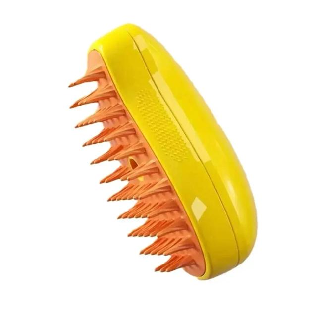 Escova de Banho a Vapor Elétrica para Pets com Massagem e Spray de Água - Suprimentos para Grooming de Gatos e Cachorros