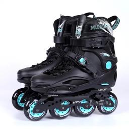 Patins em linha para homens e mulheres, patins de velocidade profissional preto e branco, sapatos para estudantes, novo estilo, 2022 - Image 1