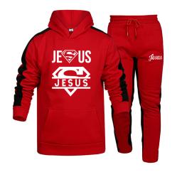 Conjunto de treino de duas peças masculinas, moletom esportivo confortável, roupas esportivas de jogging, capuz, moda, vendas quentes - Image 4
