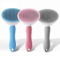 Aparador automático de pêlos para animais de estimação, Pente para cães e gatos, Remoção auto-limpante de pulgas - Image 1