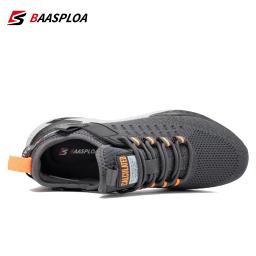 Baasploa-Sapatos esportivos respiráveis de malha casual masculina, tênis antiderrapantes de corrida, leves, confortáveis, masculinos, ao ar livre, novos - Image 6