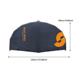 Asa inflável de surf, Suprimentos de asa eólica, Asa Kitesurfing, Atividades ao ar livre esqui na neve, 320cm Comprimento - Image 6