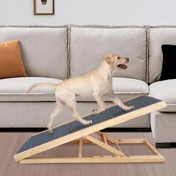 Rampa antiderrapante ajustável para Pet, Dog e Cat Ladder, sofá interior e sofá, Pet Supplies, 2 níveis de altura, dobrável e durável, sofá - Image 4