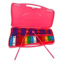 Glockenspiel Xilofone Chaves de Metal, Instrumento de Percussão Profissional com Case, 2 Marretas Seguras, Música Songbook, Drop Ship, 25 Notas - Image 1