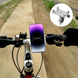 Suporte de telefone universal à prova de choque para bicicleta e motocicleta, telefone celular, 2.3-3.4 in Wide - Image 2
