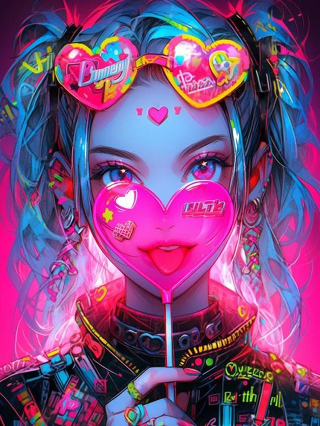 Conjunto de Pintura DIY Gótico Menina Diamante Jinx Cidades Gêmeas com Mosaico Bordado para Decoração Artesanal da Casa
