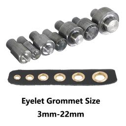 Metal perfurador buraco molde e ilhós grommet dados para mão máquina de imprensa punch ilhós ferramenta para roupas leathercraft accessorie - Image 4