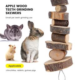 Brinquedo de mastigar madeira natural para pequenos animais de estimação, varas para hamster, coelho, chinchila, cobaias, esquilos, moagem dentária - Image 1