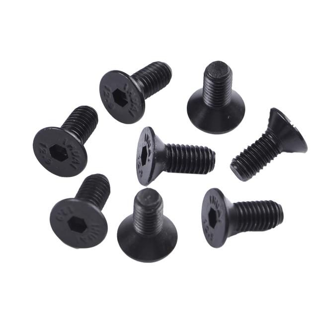 Bloqueio Automático de Pedal com Grampo de Sapato e Parafuso de Montagem Shimano - Kit de 8 Peças em Aço Preto para MTB e Han