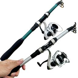 Vara De Pesca De Longo Alcance Com Conjunto De Carretel, 1.8m, Arremesso, Vara De Mar Curto, 5.2:1 Relação De Engrenagens Série 2000, Kit De Acessórios De Pesca, Novo - Image 2
