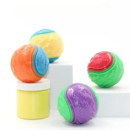 TPR Squeaky Bolas para Cães, Brinquedos Interativos, Mastigar Brinquedo, Limpeza dos Dentes, Resistência à Mordida, Pet Shop, 6Pcs - Image 5