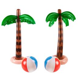 Havaí tropical havaí estilo palmeira inflável, havaí acessórios de decoração, para festa de aniversário, praia, verão - Image 2