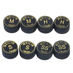 1 pçs novo snooker piscina bilhar dicas de taco h/m/s/ss 14mm dicas de bilhar pólo acessórios de reparo 9 camadas bilhar cue cabeça - Image 5