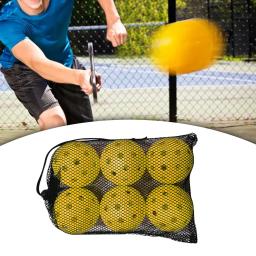 Profissional Pickleball Bolas, Durável Pickle Ball, Acessórios de Competição, Alta Elasticidade, Ao Ar Livre, 74mm, 40 Buracos, 6 Pacote - Image 4