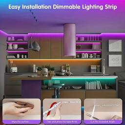 10m 20m luzes de tira led com 44 teclas controle remoto rgb fita led parede sala para casa quarto festa decoração tv backlight - Image 5