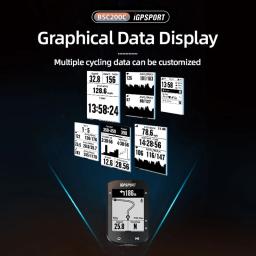 IGPSPORT-Odômetro de Ciclismo Sem Fio, Sensores de Computador de Bicicleta, GPS, ANT Plus, Navegação, Equitação, Rota, Impermeável, BSC200C - Image 5