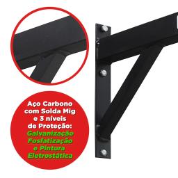 Barra Fixa Parede Academia Musculação Abdominal Peito Costas Ombro Bíceps Tríceps Pull Up Chin Up Knees To Bar - Image 3