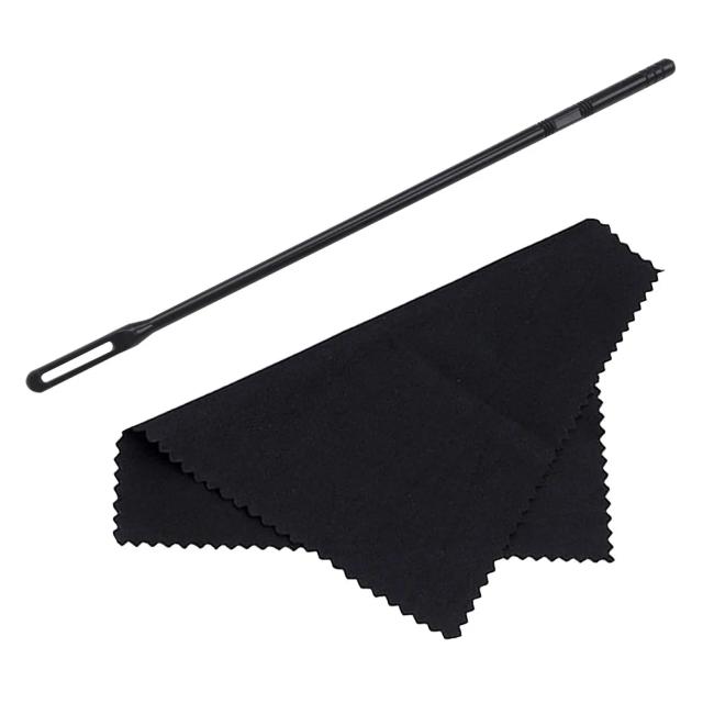 Flauta Limpeza Rod com Pano para Instrumentos de Sopro - Acessórios Musicais de Qualidade 14"