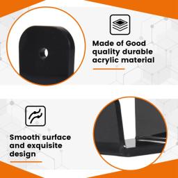 Hóquei Stick Wall Mount Display Holder, Golf Club Rack, cabide horizontal para parede doméstica, vara, 4 pcs - Image 3