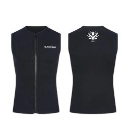 Colete de mergulho neoprene para homens e mulheres, jaqueta preta sem mangas, traje, natação, mergulho, drifting, colete de surf, 3mm, verão - Image 1