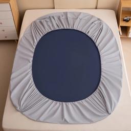 100% capas de colchão à prova d'água protetor de cama ajustável lençóis com faixa elástica único duplo king size 140/160/180x200 - Image 3