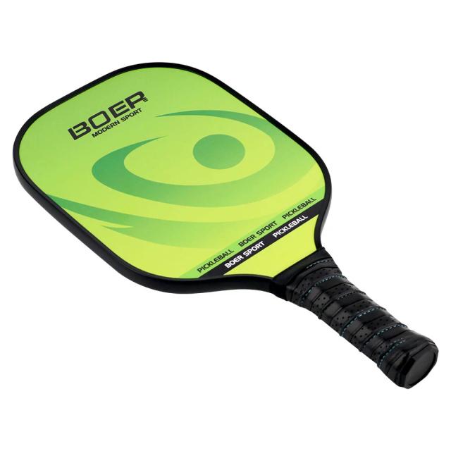 Raquete de Pickleball em Grafite com Superfície de Fibra de Carbono e Núcleo de Polímero em Favo de Mel para Uso Interno e Externo