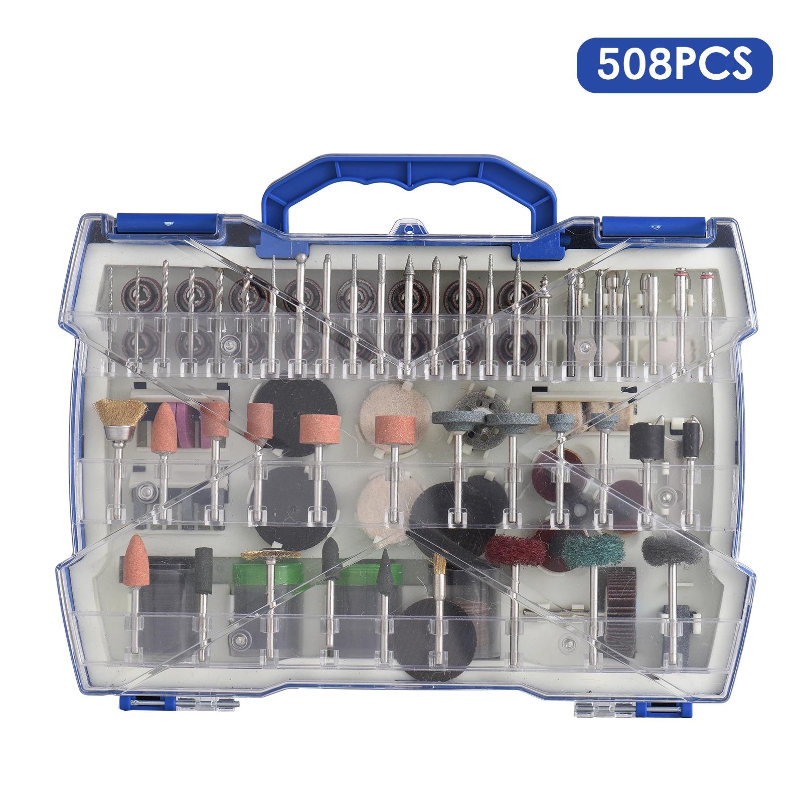 400 pçs acessórios moedor elétrico kit lixadeira esmerilhadeira conjunto de ferramentas rotativas moagem polimento kits ferramentas para trabalhar madeira e acessórios para dremel ferramentas manuais - Image 1
