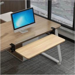 Ergonômico deslizante sob mesa teclado bandeja, braçadeira, plataforma do mouse, retrátil, undermount gaveta, sem ferramentas, atacado, 1pc - Image 1