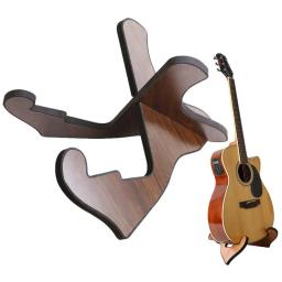 Suporte de guitarra de madeira universal Suporte de guitarra portátil Display de piso de corda Rack de instrumentos para elétrico acústico, estilo X-Frame - Image 1