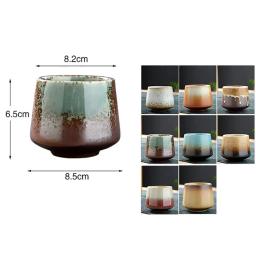 Teacup Cerâmica Retro, Forno Transformação, Copo de Café, Tigela de Água Doméstica, Cerâmica Bruta, Copos Criativos, 200ml - Image 6
