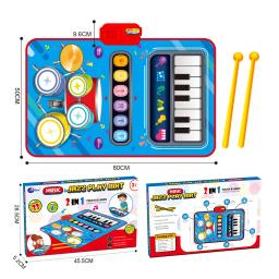 Tapete de piano musical para crianças, 80x50cm, brinquedos educativos, teclado de chão, tambor, tapete de dança com instrumentos, brinquedo de sons - Image 6