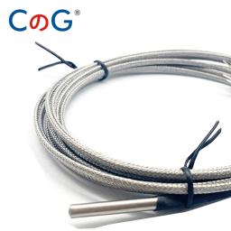 Cg 4mm * 30mm k j pt100 1m 2m 3m 5m 10m tipo sonda blindado fio trançado termopar sensor de temperatura para controlador de temperatura - Image 4