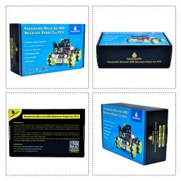 Keyestudio micro bit 4wd mecanum com placa robô carro v2.0 com sistema de programação de linguagem python para microbit kit carro inteligente - Image 6