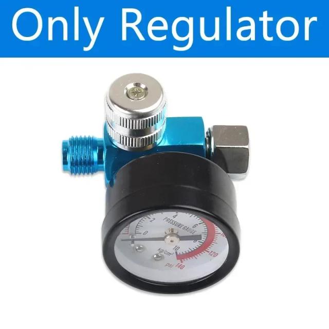Filtro de Ar Separador de Óleo e Umidade para Pistola Spray, Conjunto de Peças de Pressão Estilo Europeu - 1/4'', disponível em 1 ou 5 peças
