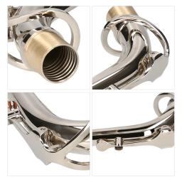Saxofone Alto Neck Brass Bend, Sax substituição parte, Sax Acessório, instrumento de sopro com uma cortiça - Image 5