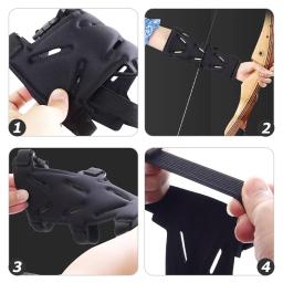 Braço de tiro com arco guarda protetor armguard guardas pulso armguards antebraço elástico acessórios manga banda ferramenta - Image 3