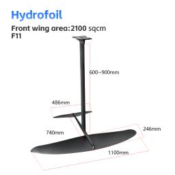 Alta Qualidade Alumínio Carbono Wing Foil Surfboard Hydrofoil F11 Iniciantes Grande Lâmina 2100 sqcm Venda Quente Esportes Aquáticos - Image 5