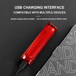 USB recarregável LED bicicleta lanterna traseira, multi modos de iluminação, Flash cauda luzes traseiras para MTB, bicicleta Seatpost acessórios - Image 1