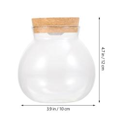 Micro Garrafa De Vidro Paisagem com Luz LED, Bola De Boca, Vaso De Musgo, Terrário Hidropônico, Recipiente Do Tanque De Peixes - Image 6