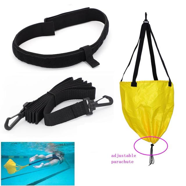Cinto de Resistência Ajustável para Natação com Pára-Quedas 40x30cm - Acessórios Práticos para Desportos Aquáticos