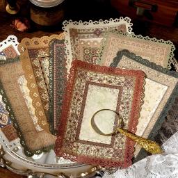 Oco Material do laço papel, todas as coisas série secreta para fazer cartão, fundo artesanal, DIY Scrapbooking, artesanato suprimentos, 10 pcs - Image 3