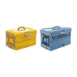 Transportador dobrável para gatos e cães pequenos, caixa dobrável, caixa de transporte, gaiola de viagem, respirável, coelho, gatinho, filhote - Image 2