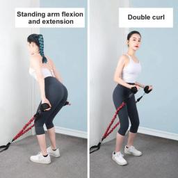 Faixas de resistência para ioga, expansor de borracha para braço, perna esticada, home training, ginásio, fitness, puxar corda - Image 4