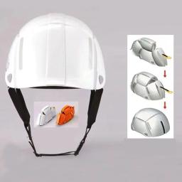 Capacete de segurança portátil dobrável, chapéu duro anti-esmagamento para trabalhos ao ar livre, proteção laboral, construção - Image 2