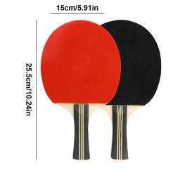 Raquete De Tênis De Mesa Conjunto Com Bolas De Ping Pong, Estojo De Armazenamento, Interior e Exterior, Acessórios Do Jogo - Image 6