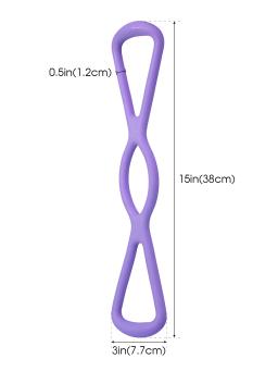 8 faixa de resistência para treino fitness, braço, costas, ombro, exercício, faixa elástica de treinamento, yoga, pilates, equipamento de fisioterapia - Image 2