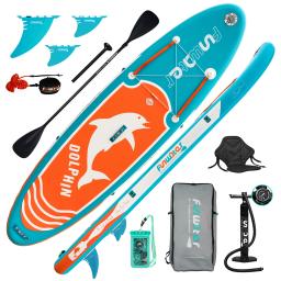 Inflável Surf Paddle Board, SUP Water Ski Board, conjunto completo de acessórios - Image 1